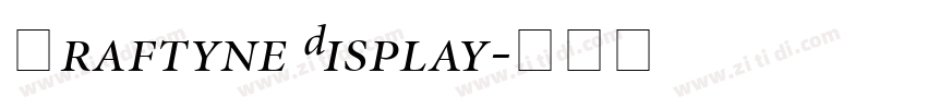 Graftyne Display字体转换